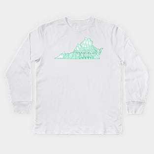 Virginia Kids Long Sleeve T-Shirt